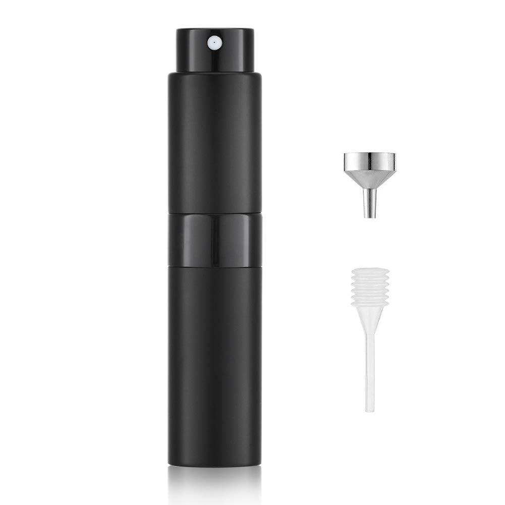 Black Atomiser 8ml Refillable Spray ThePerfumeWorld