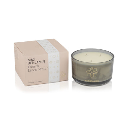 French Linen Water 3-Wick Candle 560g ThePerfumeWorld