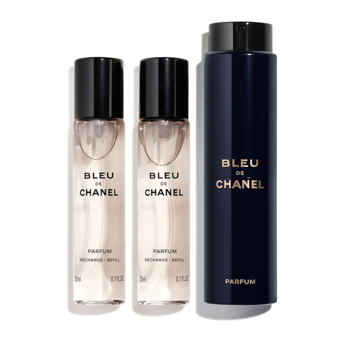 BLEU DE CHANEL Parfum Twist &amp; Spray 3x20ml ThePerfumeWorld