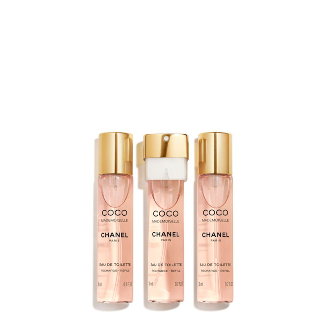 COCO MADEMOISELLE Eau De Toilette Twist &amp; Spray 3x20ml Refill ThePerfumeWorld